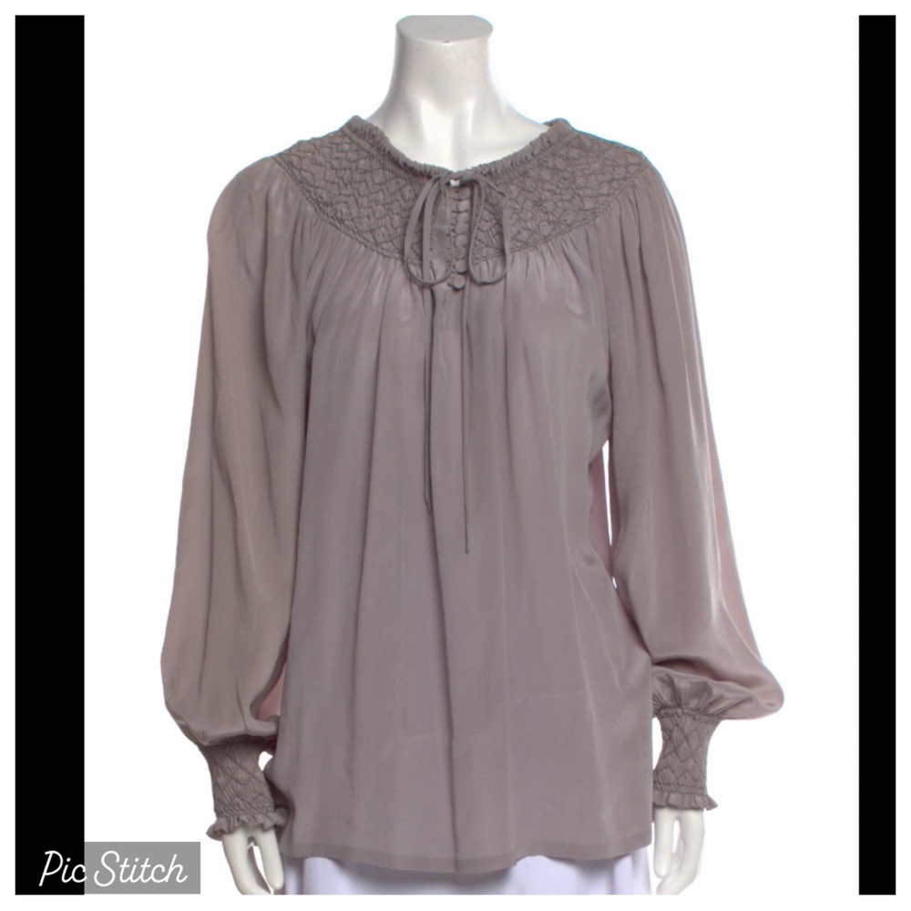 Vintage ROBERTO CAVALLI 70s Boho Blouse S M Shirt Penny Lane Hippie Peasant 80s - Picture 2 of 7